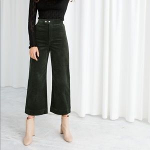 green corduroy pants & other stories